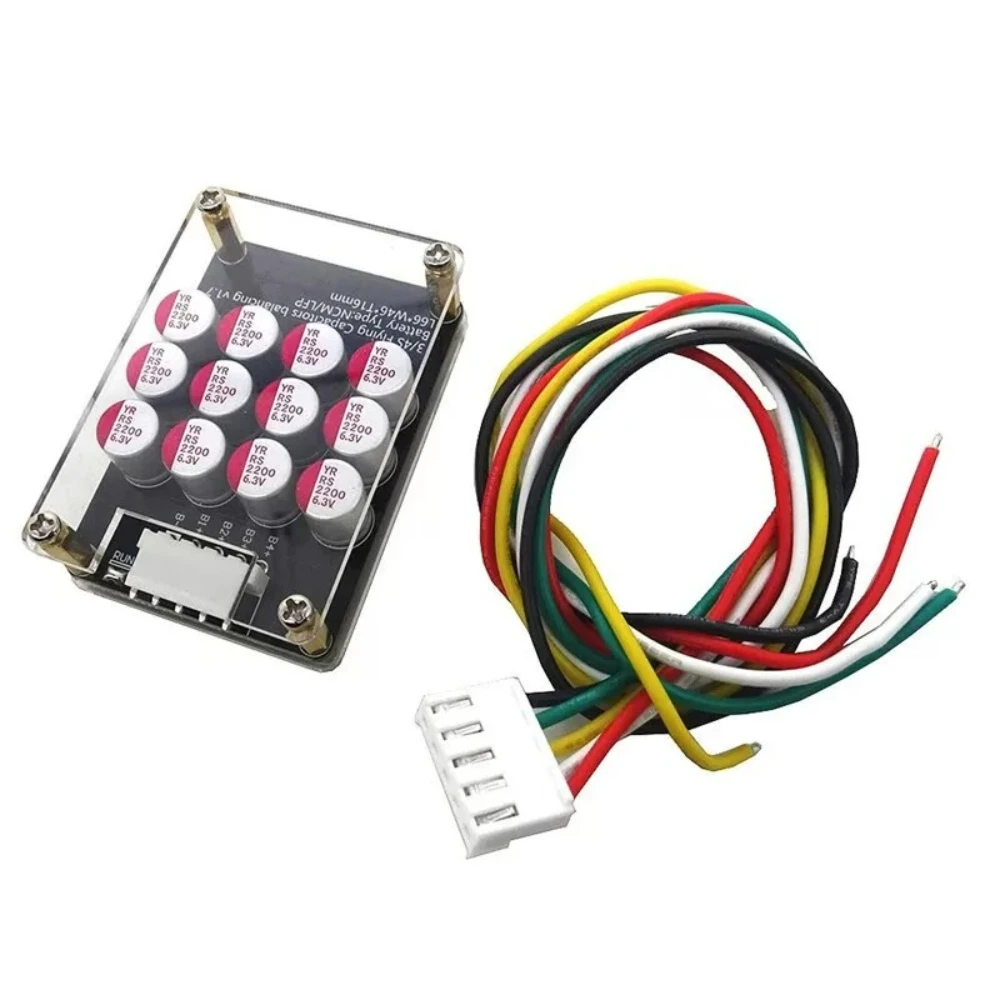 5A 4S Active Balancer/Active Equalizer Capacitor Board 4S Li-ion Lifepo4 LTO Lithium Battery Acrylic protective case