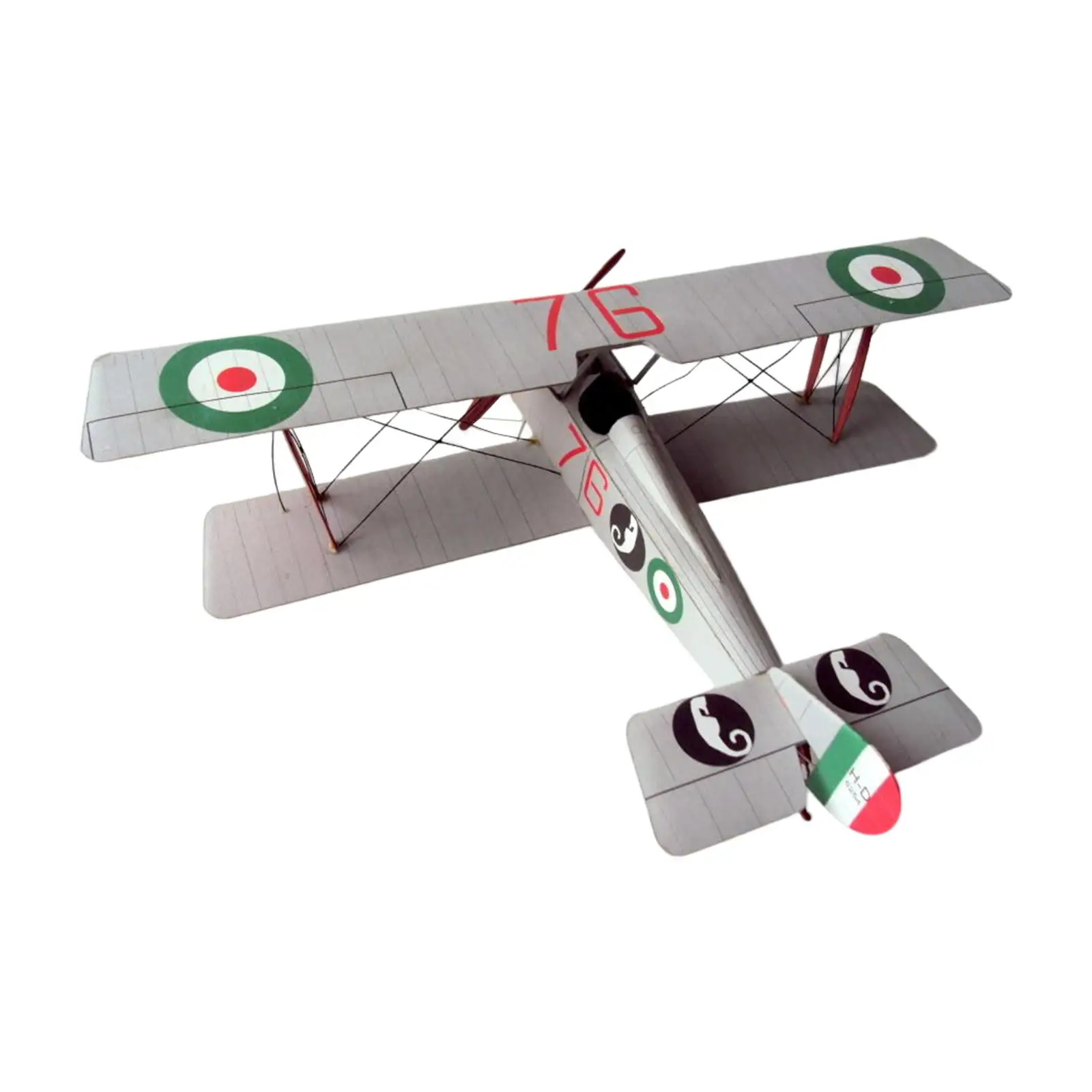 ألعاب تجميع Biplane Fighter DIY، مجموعة نماذج ورقية مقاتلة ثلاثية الأبعاد، مكعبات بناء Papercraft، مجموعات طائرات بمقياس 1:33