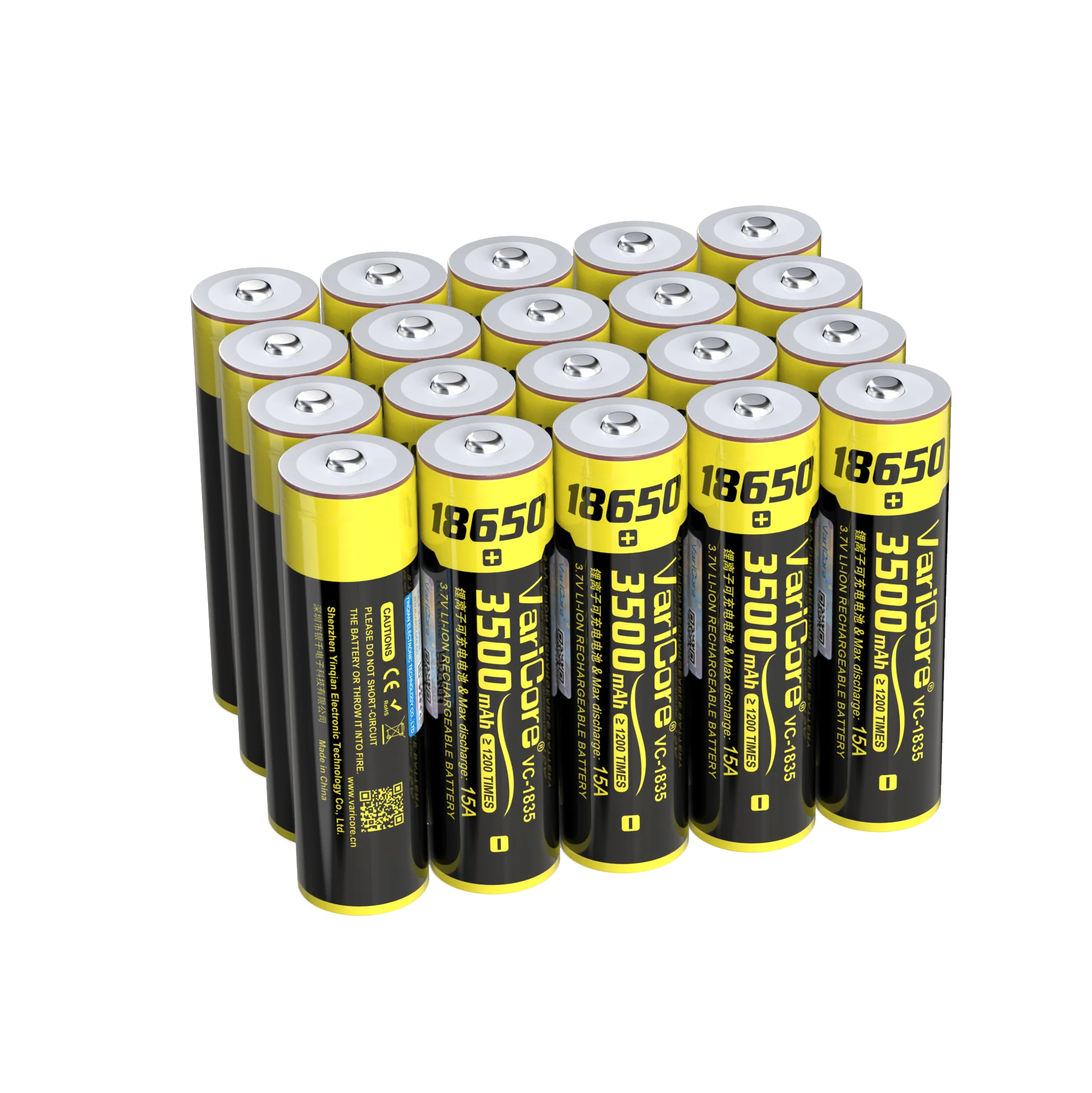 2025 New  VariCore VC-1835 18650 battery 3.7V 3500mAh Rechargeable lithium battery for LED Flashlight+DIY Pointed