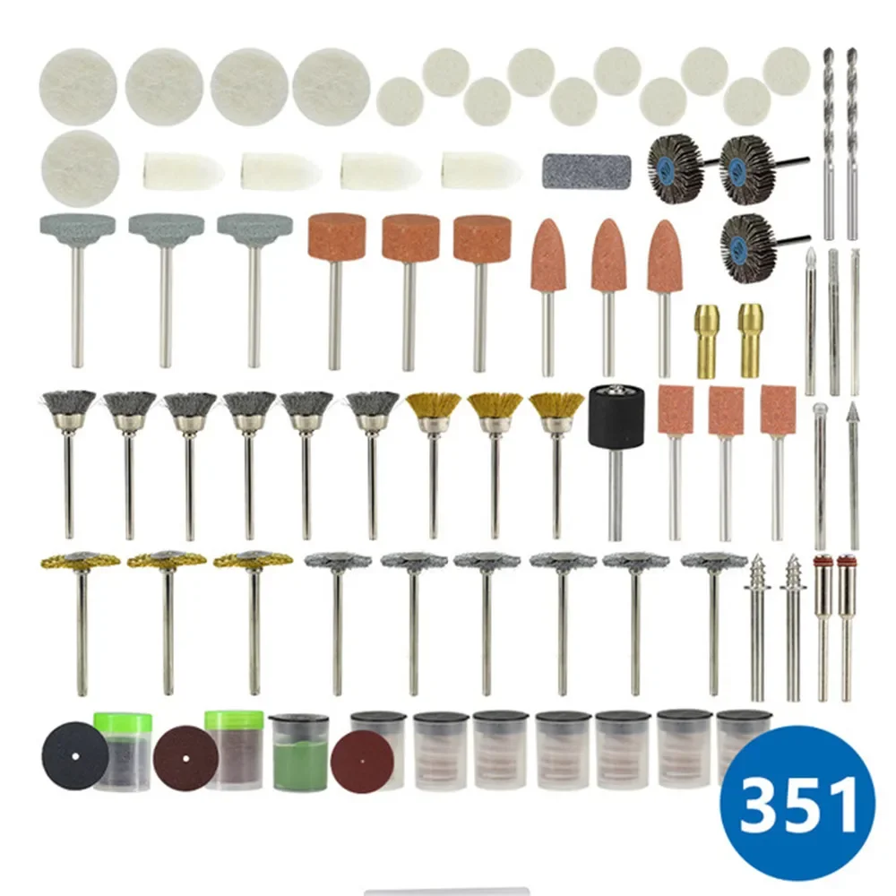 

Rotary Tool Accessories Set 351pcs Grinding Sanding Polishing Cutting Abrasive Tools for Dremel