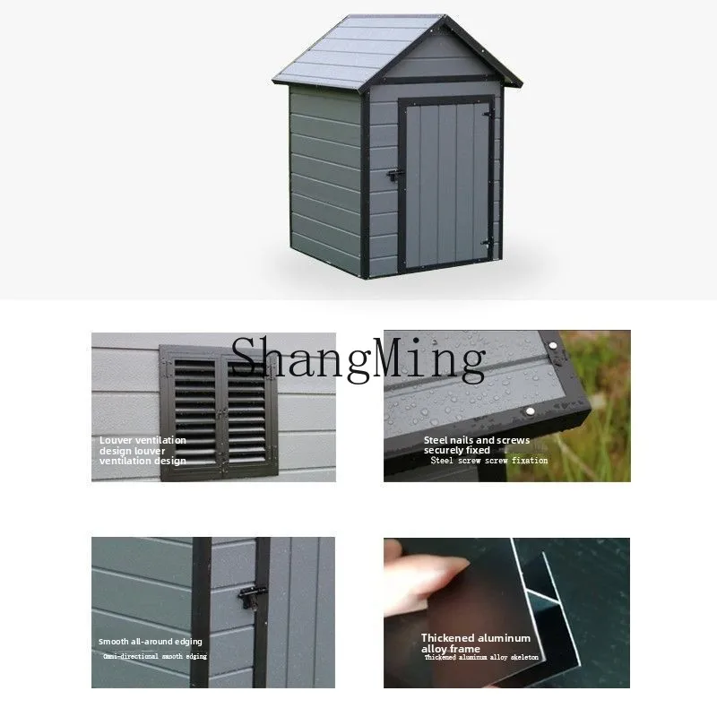 

SM courtyard tool room mobile temporary detachable assembly storage house outdoor rain and sun protection sunroom
