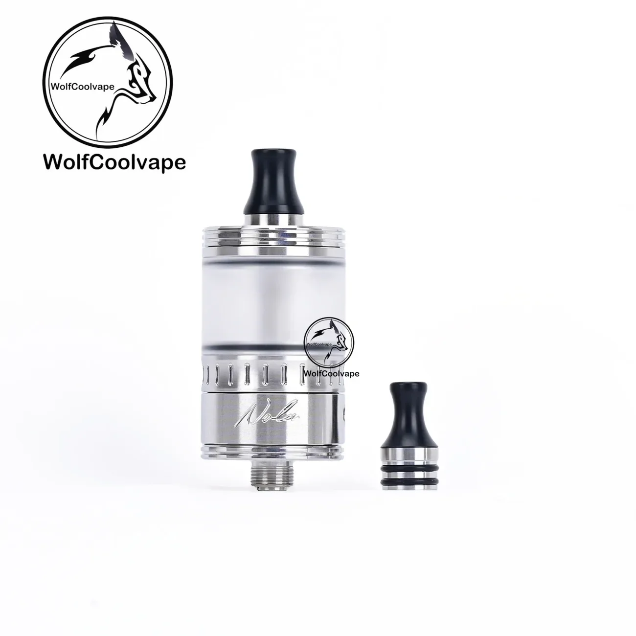 Wolfcoolvape NOLA 3.2ml MTL RTA Vape Tank 22mm Atomizer with 8 Air Pins for Single Coil E-Cigarette
