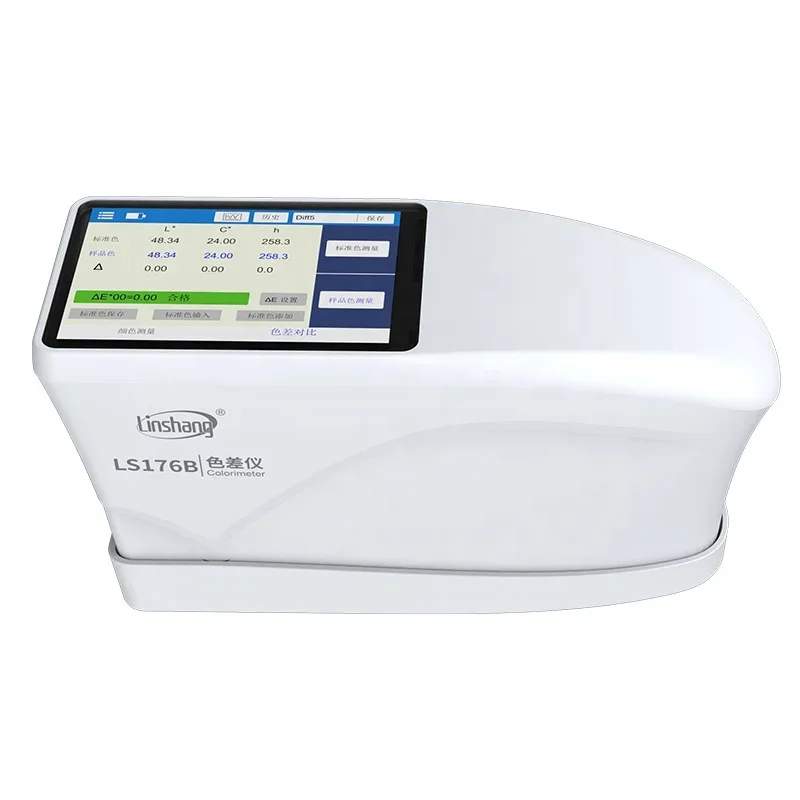 Linshang LS176 Colorimeter Colour Spectrophotometer with Pantone NCS RAL Color Cards Spectral Reflectance Curve