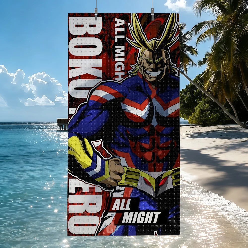Anime M-My H-Hero A-Academia Towel Drying Bath Towel Applicable To Light Swimming Camping Yoga Beach Out