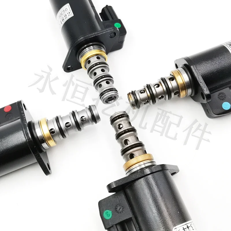 Excavator accessories suitable for SK200 210 250 350 6E 8 hydraulic pump proportional safety lock solenoid valve