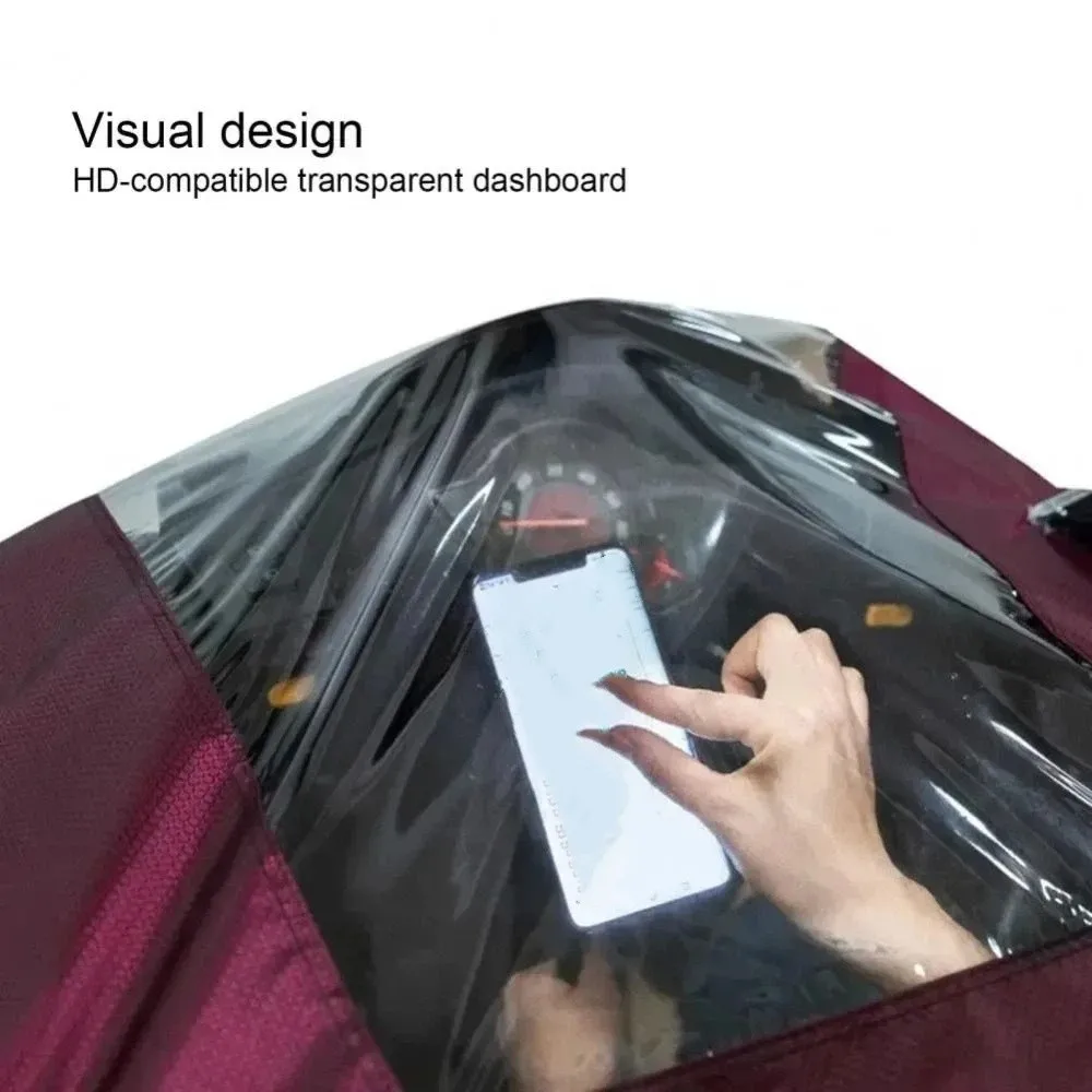 Thickened Material Rain Poncho Extended Wide Brim Oversized Design Waterproof Coat Lengthened Coverage Waterproof Construction