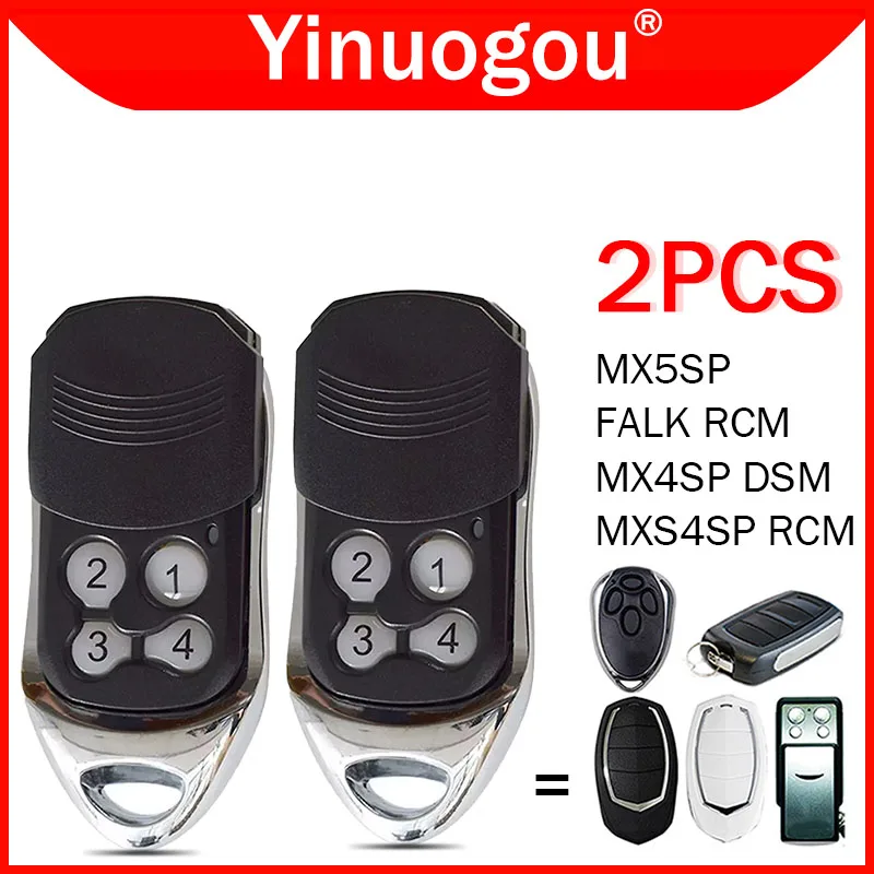 2PCS MOTORLINE FALK RCM MX4SP DSM MXS4SP RCM MX5SP Garage Remote Control 433.92MHz Rolling Code Electric Gate Control Command