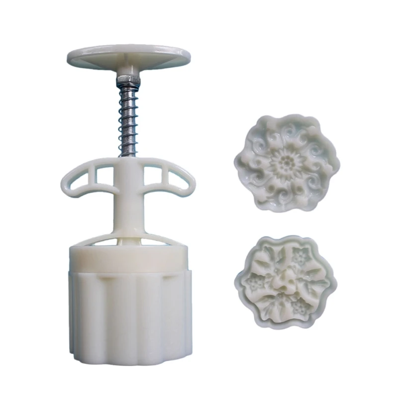 Hand Pressure Moon Cake Molds Flower Pattern Cookie Stamp Moon Cake Maker MidAutumn Festival making Cookie Pastries Dropship