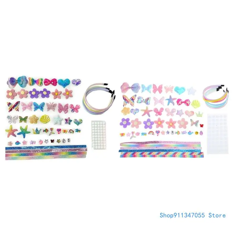 

Kids DIY Headbands Kits Handmade Jewelry Making Material Girls Favor Craft Gift Drop shipping