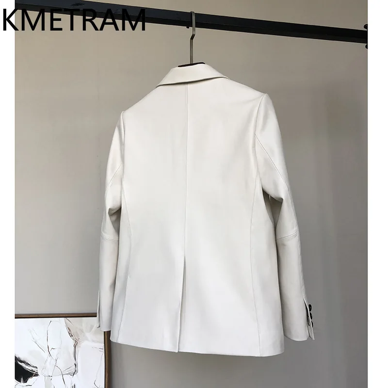 100% vera pelle di pecora giacca donna colletto del vestito di alta qualità giacche in vera pelle donna autunno vestiti delle signore 2025 Chaquetas