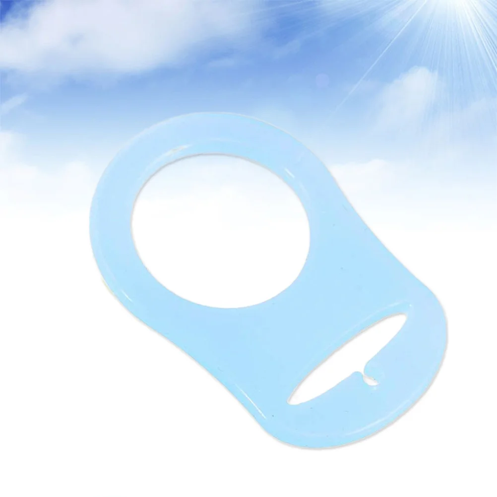 10Pcs Food Grade Silicone Baby Pacifier Clips Rings Durable Practical Holder for Button Style Pacifiers