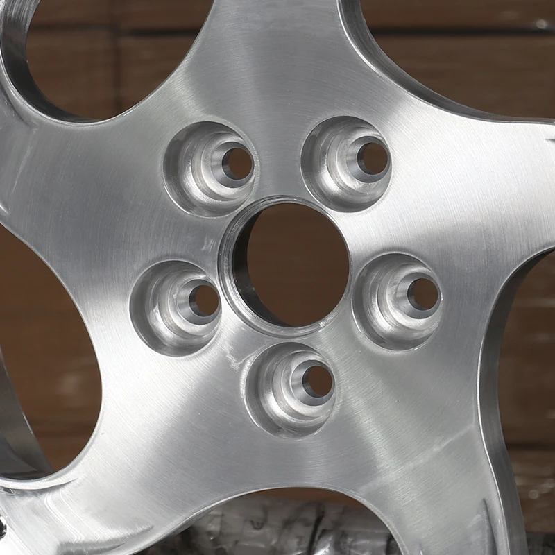 Piatto profondo 5x114.3 Ruote concave in lega di alluminio forgiato Doppio pezzo Spazzolato Finitura oro lucido Fuoristrada 30mm 20mm 4 Pezzi