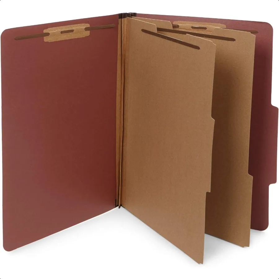 

10 Legal Size Classification Folders 2 Divider 2 Inch Tyvek Expansions Durable 2 Prongs Designed to Organize Standard Law Clien