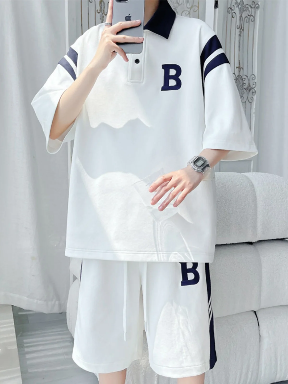 

Повседневный комплект спортивной одежды для мужчин, летняя футболка свободного покроя, американская баскетбольная спортивная одежда