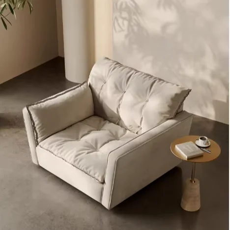 # One-Seater Home Furniture Fabric With Sponge Filling Material Elegant Sofa