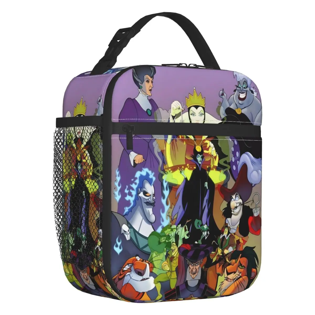

Custom Villains Women Thermal Insulated Lunch Bags Wicked People Malicious Queen Portable Lunch Container for School Food Box