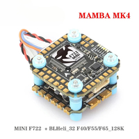 DIATONE MAMBA MK4 F722 MINI OSD Flight Controller W/ BLHeli_32 F40_128K ESC Dshot300/600/1200 3-6S for FPV Racing Drone