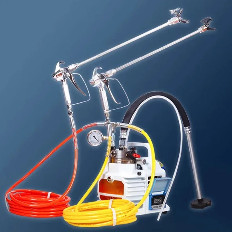 بخاخ صناعي بدون هواء محرك بدون فرش عالي الطاقة لطلاء الهيكل الصلب ومشاريع الطلاء الخارجي