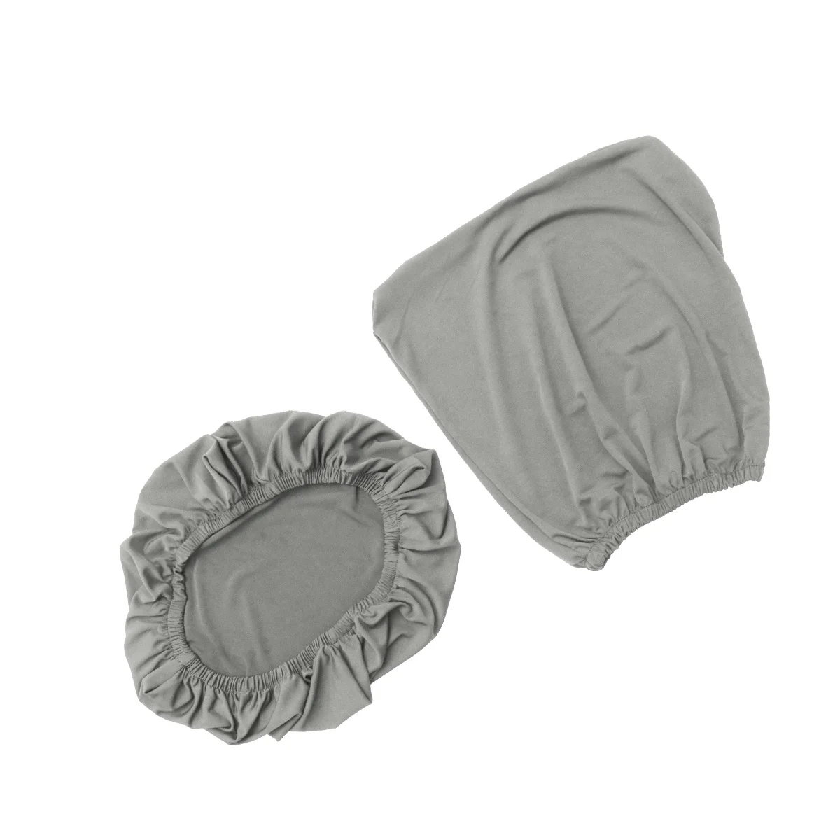 

Solid Color Polyester Elastic Split Stretchy Chair Cover for Office Party Supplies Deep Grey Style Reusable Easy Wash No