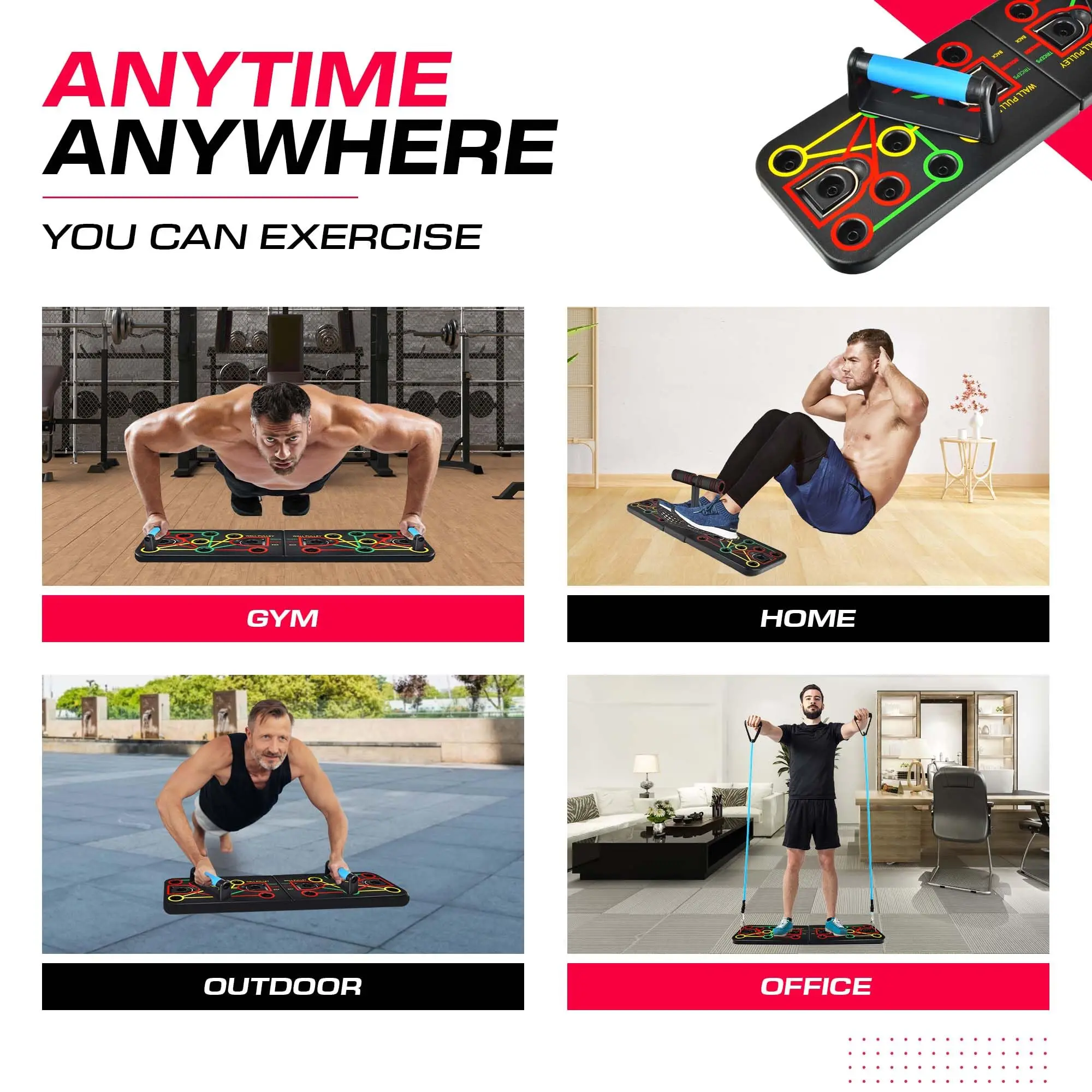 Push Up Board Functional Training Equipment Bodybuilding Home Fitness Equipment Gym Push Up Bars Exercise MuscleBuilding Tools gallery 5