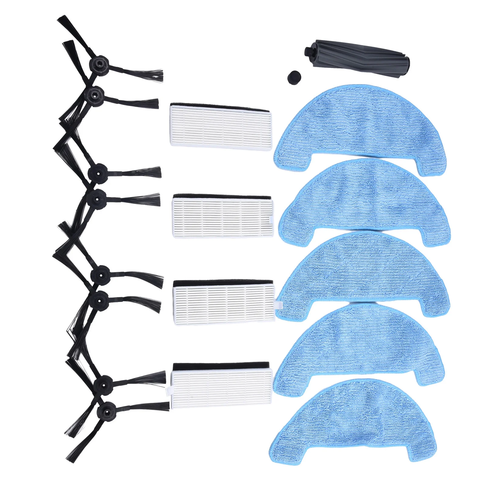 

18pcs/set For DomoOVA DRV80 Roller Brush Filter Side Brushes Mop Cloths For DomoOVA DRV80 Animal Robotic Vacuum Cleaner Parts