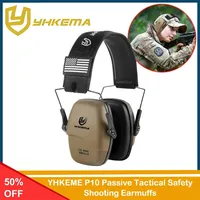 YHKEMA Safety Tactical Shooting Earmuff Outdoor Hunting Sports Anti-noise Headset Sound Amplification Headphone