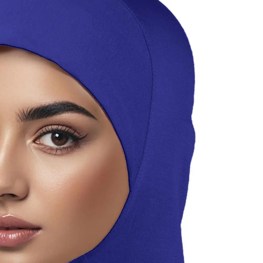 Skin-friendly Turban Hat Women’s Solid Color Headscarf Hat Ethnic Top Hat Hair Accessory Comfortable Elastic Hair Bag for Wear