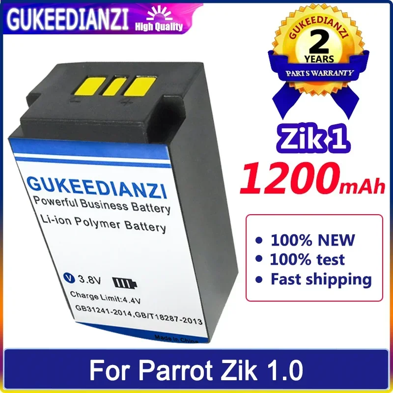 GUKEEDIANZI Replacement Battery 1200mAh For Parrot Zik 1 1.0 One zik1 Batteries