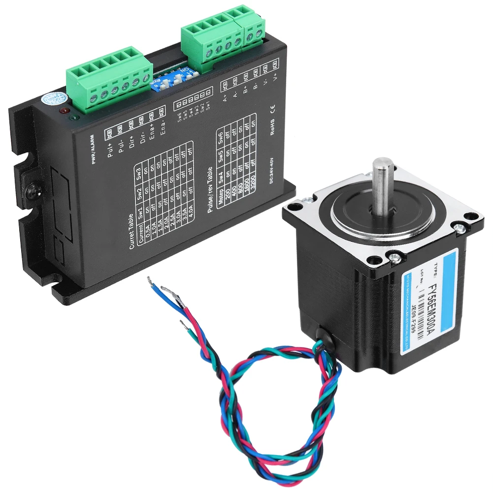 

24V/3A Nema 23 2 Phase Stepper Motor with Driver 1NM 1.8° Industrial Control Stepping Motor