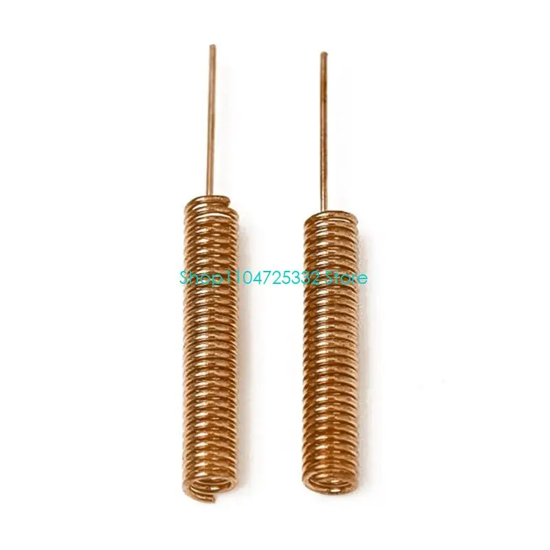 P5EA 10Pcs 433MHz 50Ω Copper Spring Antenna 433MHz Helical antenna 23mm Length