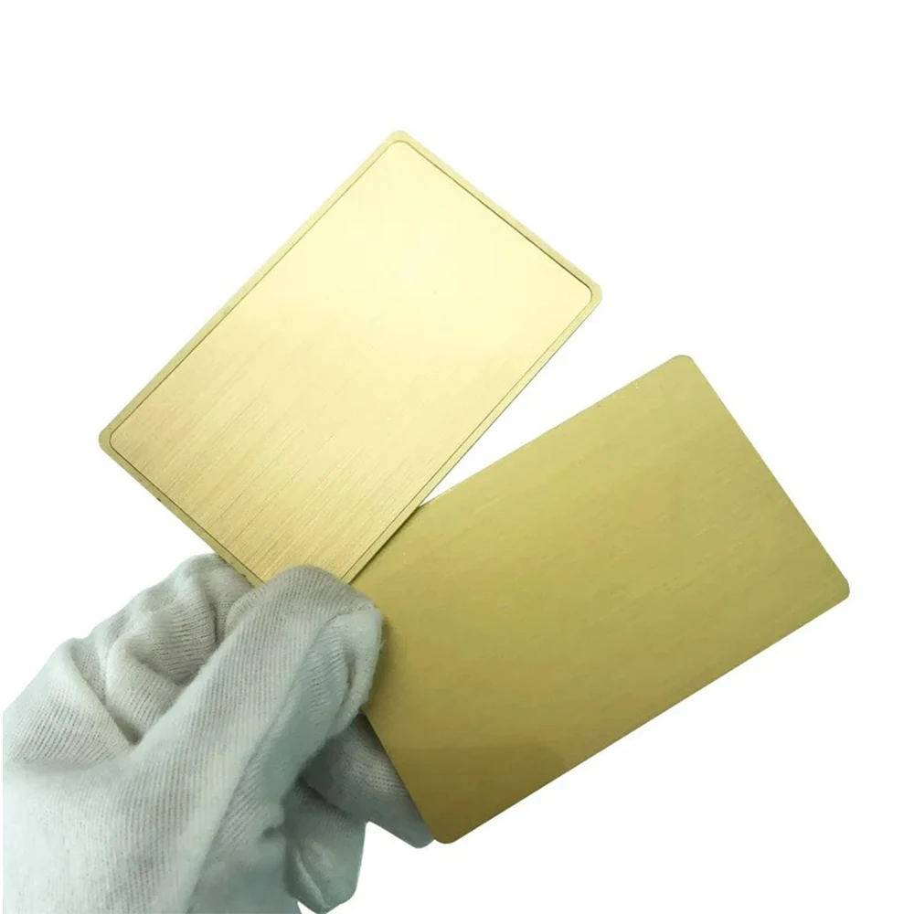 

5Pcs 13.56MHZ 504 Byte Premium Custom Stainless Steel Smart NFC Business Card which Can Be Printed on Two Sides