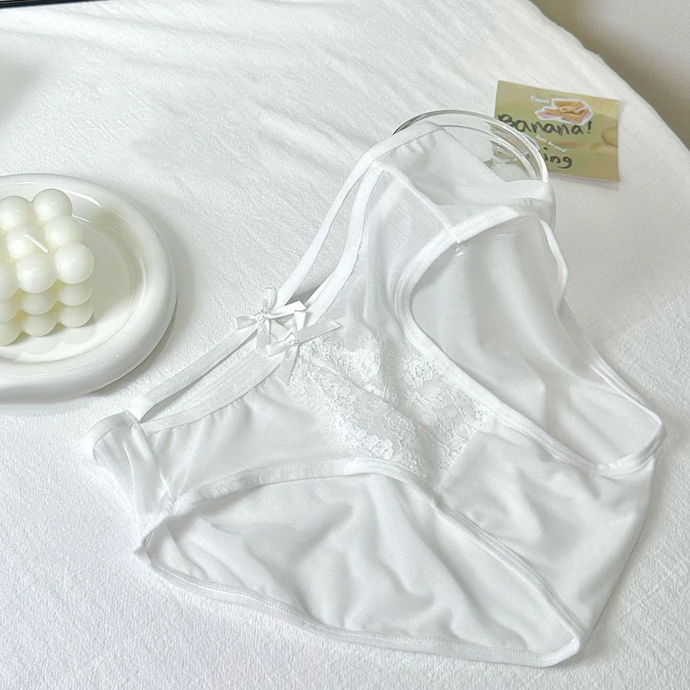 Hollow Design Thin Bowknot Underwear All Seasons Applicable Gender Female Brand New Condition Home Hotel Sleep