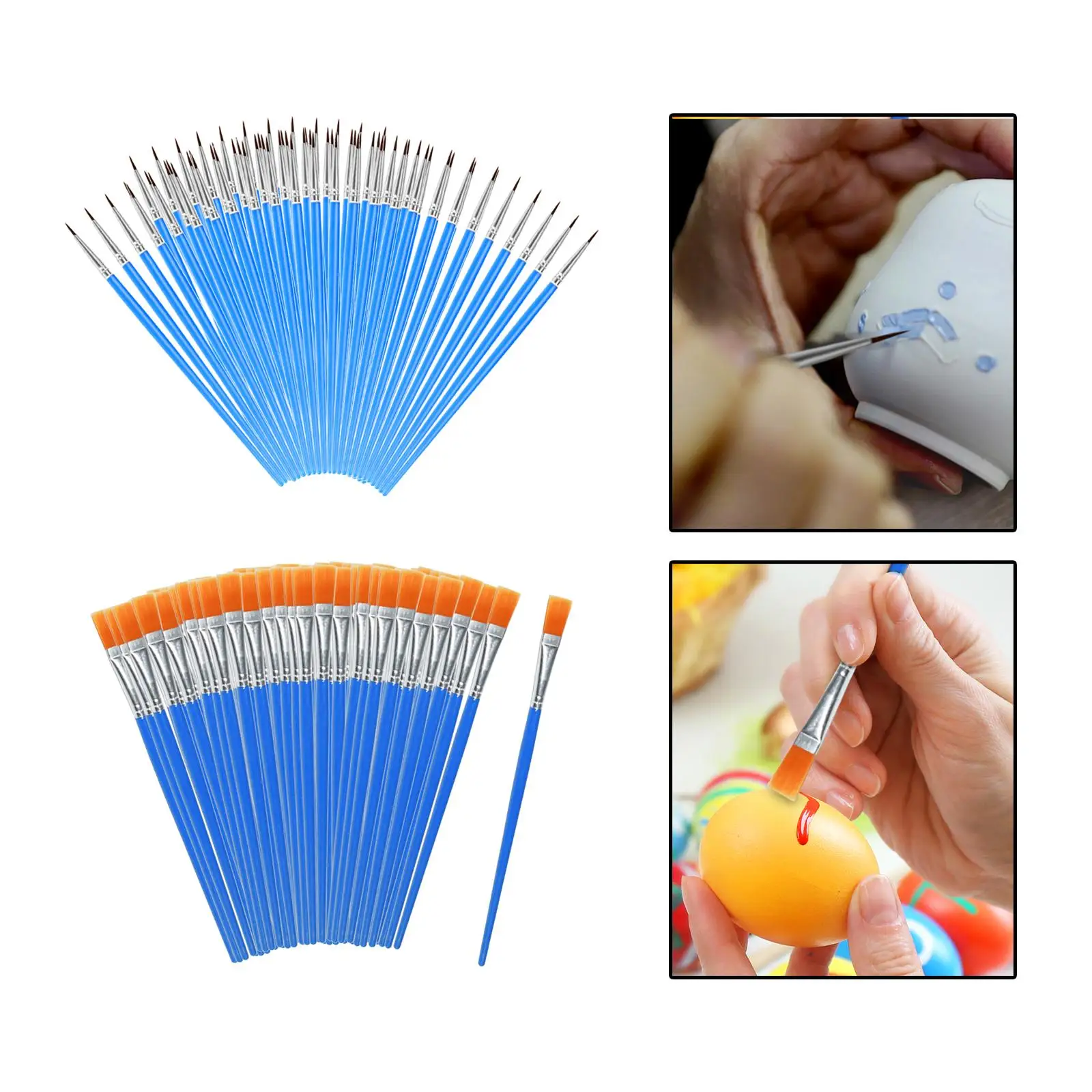 100 шт., кисти для рисования на холсте