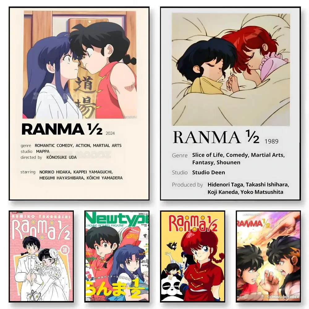 Anime Ranma   Character Print Japanese Graphic Streaming Film Style Wall Artwork Bedroom Decor Poster