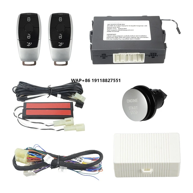

EASYGUARD CAN BUS PKE Car Alarm System Fit for 10-15 Benz Viano/10-15 Vito/09-16 Sprinter with Standard Key Start Remote Start