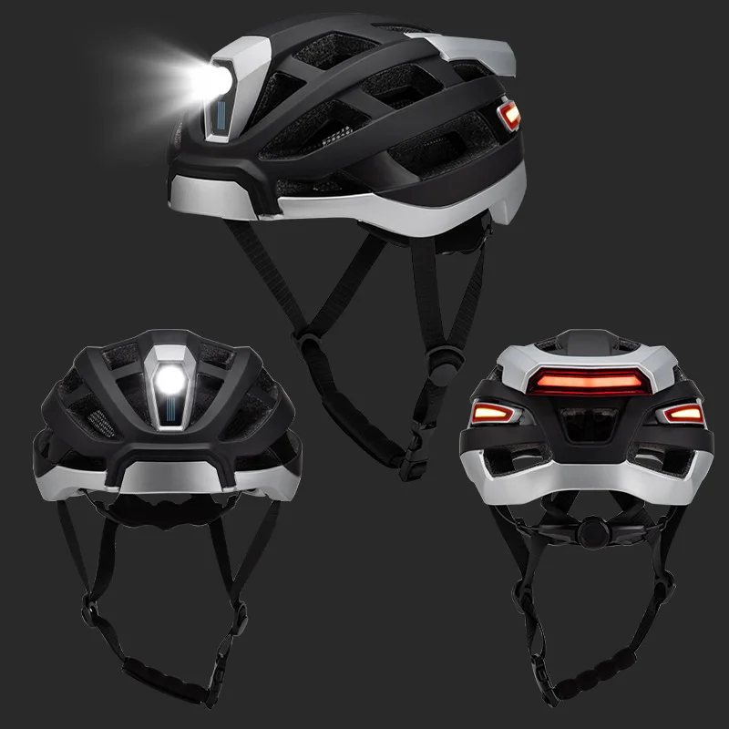 Smart Electric Bike Helmet LED Turn Signals Impact Resistant Waterproof for City Commuter