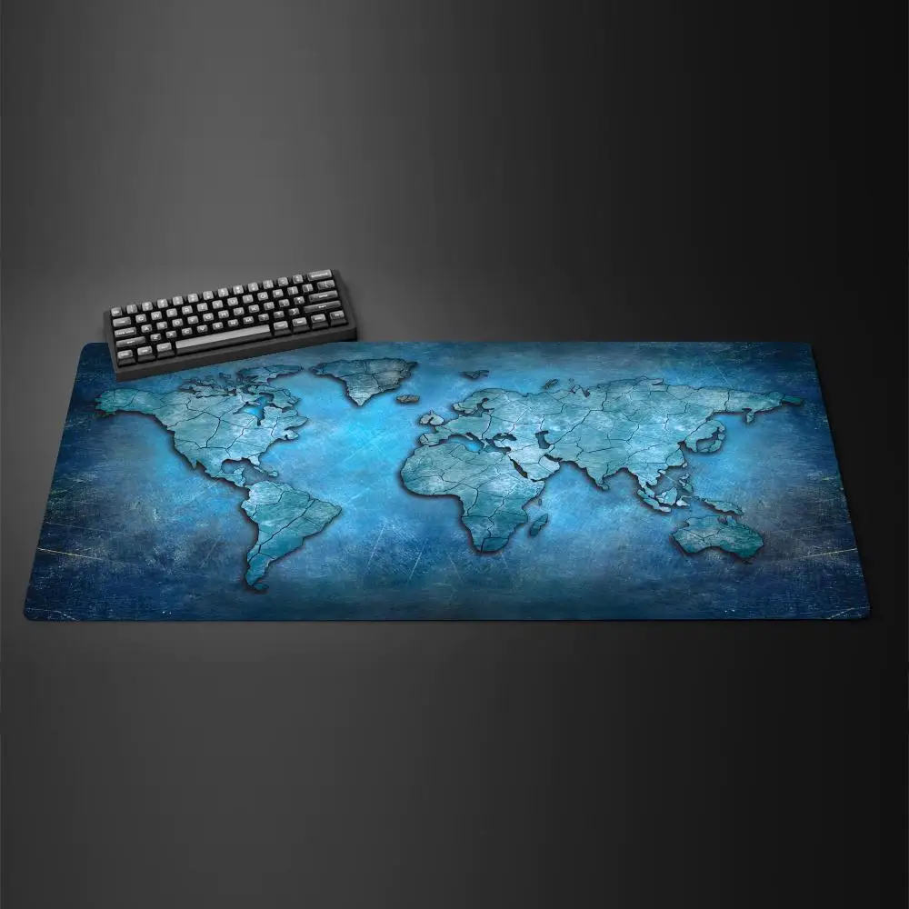

Large size map mouse pad gamer computer home office laptop decoration anti-slip keyboard mats accessories 400x900 Long Desk Pads