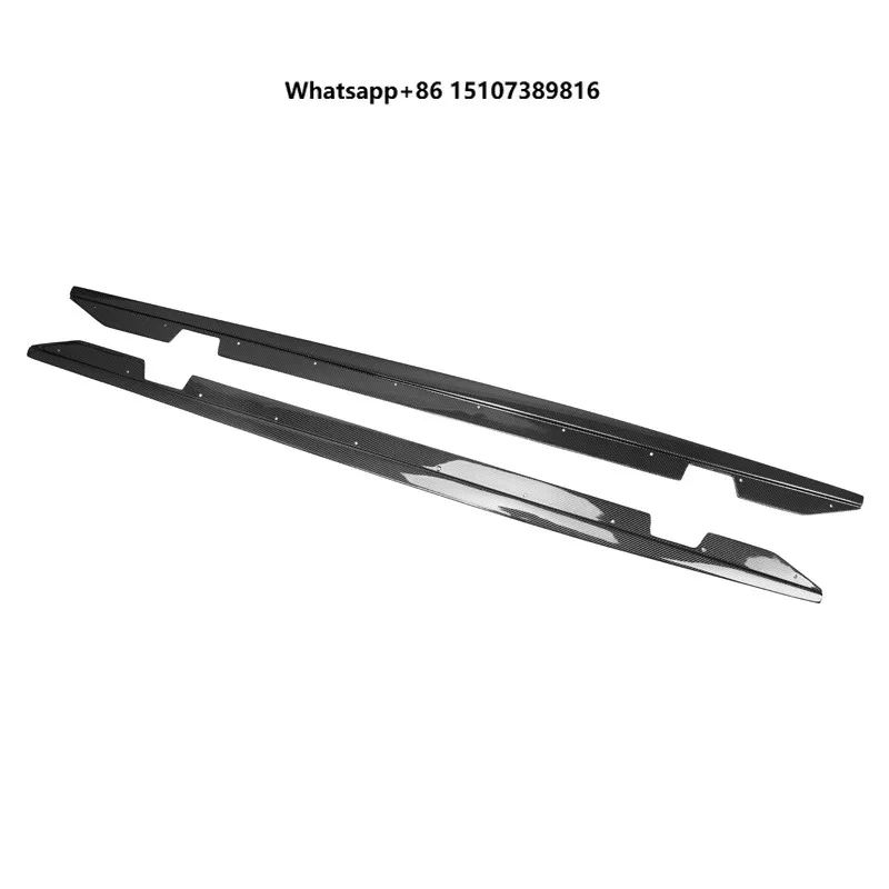 P Style Carbon Fiber Side Skirts for M2 F87 2014-2018 M2C 2019 F87 Car Side Skirt