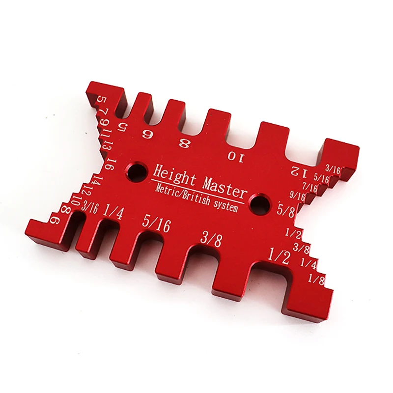 Dovetail Jig Woodworking Tenon Caliper Height Measuring Gauge Precision Metric Inch Card Carpentry Router Saw Table Machine Tool