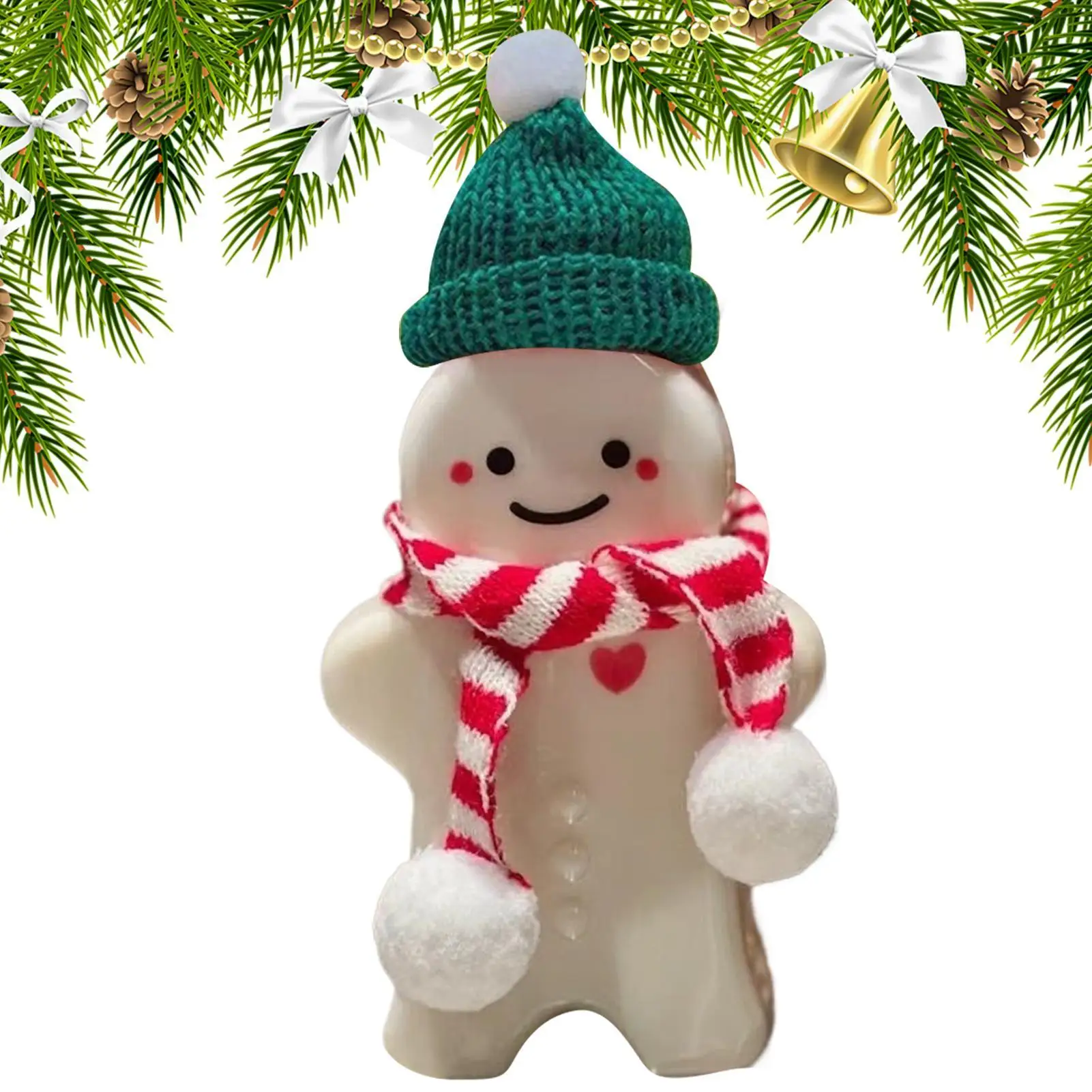 الزنجبيل رجل شرب زجاجة 500 مللي واضح قابلة لإعادة الاستخدام المشروبات الحاويات عيد الميلاد الزنجبيل رجل زجاجات مع قبعة ووشاح ل