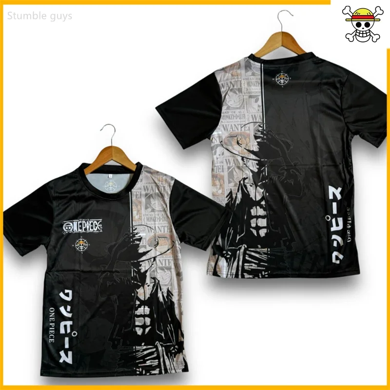 Herren Mode Einteiler T-Shirt Sommer Luffy Nika Form Design Kurzarm Atmungsaktives Sport-Trikot Oberteil Kinder Jungen Kleidung
