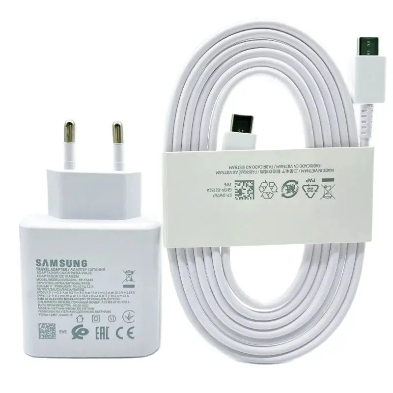 SAMSUNG 45W Super Fast Charger Original PD Type C Adapter For Galaxy S24 Z Flip 6 Fold 5 4 3 S23 S22