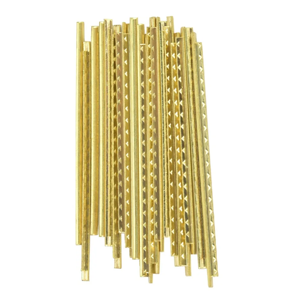 19pcs ​Brass Classical Guitar Fret Wire​ ​Gold High Toughness ​Acoustic Guitar Fret Wire​ 19 Fret ​2.2mm ​Width