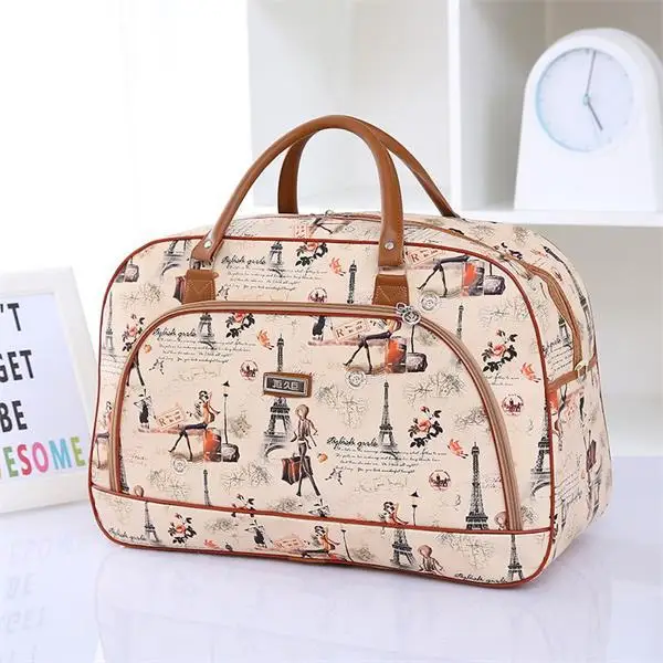 2022 Fashion Cartoon Print borse da viaggio per donna borsa da viaggio grande da uomo borsa da viaggio multifunzionale per il fine settimana borsa