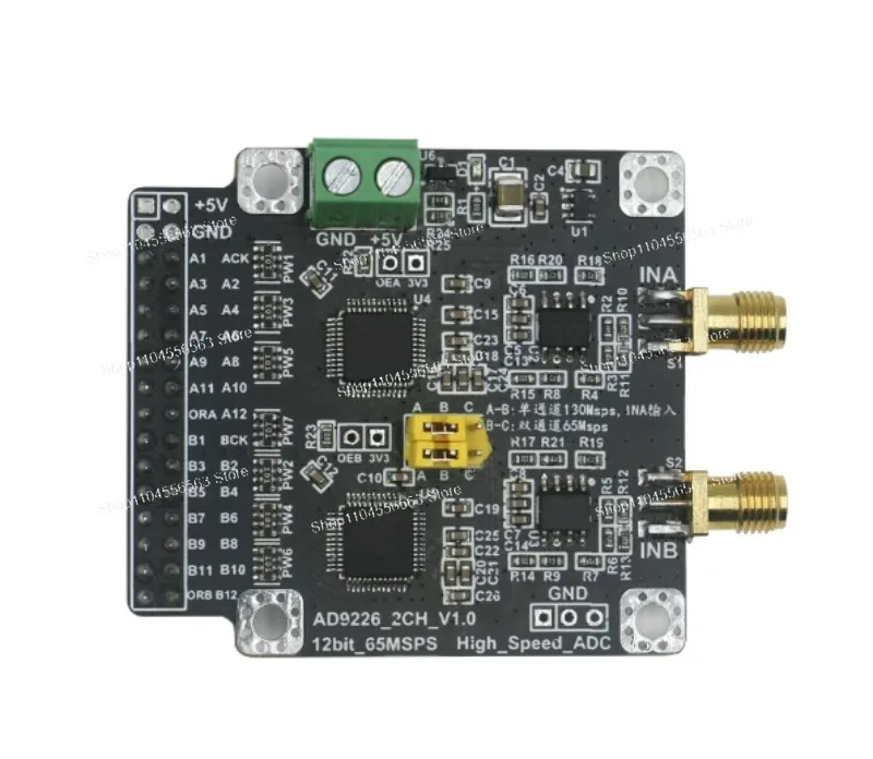 AD9226 High-Speed ADC Module 12-Bit 65MSPS, Dual-Channel Data Acquisition Board with FPGA Demo Code