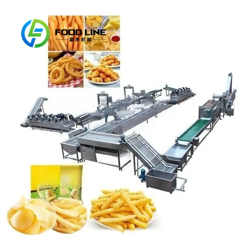 

Multi-Function Potato Chip Production Line Integrated With Multi-Temp Continuous Frying Machine For Various Fried Potato Snacks
