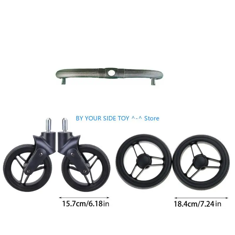 عربة أطفال ذات عجلات أمامية/خلفية بديلة لعربة الأطفال ومسند الذراع الأمامي لأعز U6XE