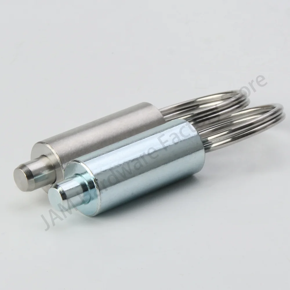Factory Outlet MJ237 Spring Pin Plunger Unthreaded Stainless/Carbon Steel Indexing Plungers With Pull Ring