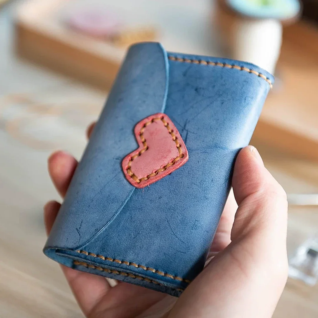 Fashion Handmade Wallet Real Cowhide Leather Purse for Woman Card Holder Coin Purse Large Capacity Bag Gift Support engraving