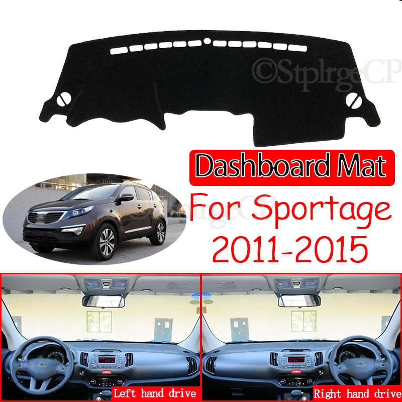 Anti-Slip Mat Dashboard Cover Pad Sunshade Dashmat Carpet Anti-UV Car Accessories R for Kia Sportage 2011 2012 2013 2014 2015 SL